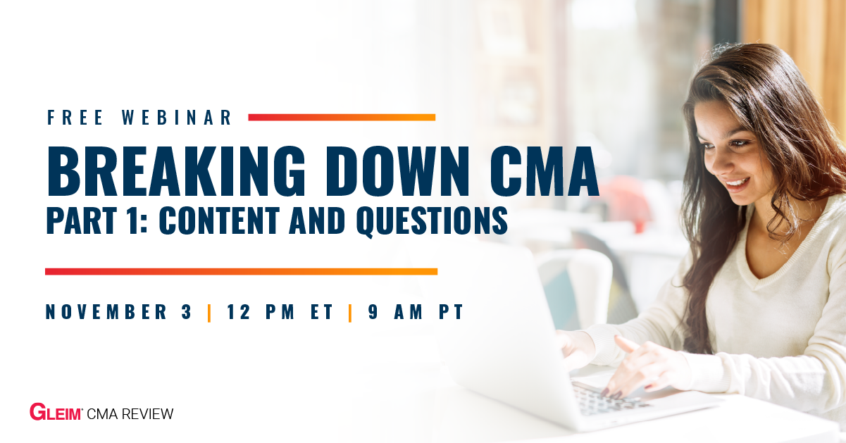 Breaking Down CMA Part 1 Content and Questions | November 3 | 12 pm ET | 9 am PT