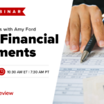 Free Webinar | CMA Office Hours with Amy Ford: Basic Financial Statements, Sept 6th, 10:30 AM ET, 7:30 AM PT