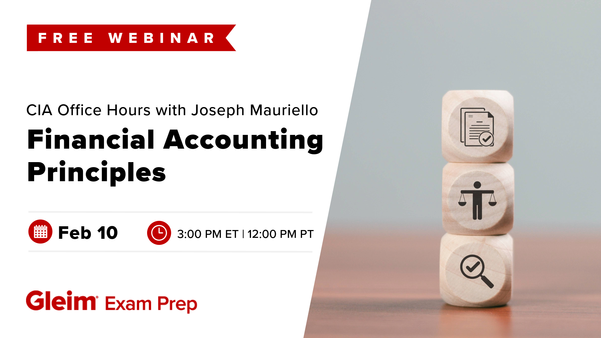 CIA Office Hours with Joseph Mauriello Financial Accounting Principles, 2/10/25, 3 PM ET, 12 PM PT